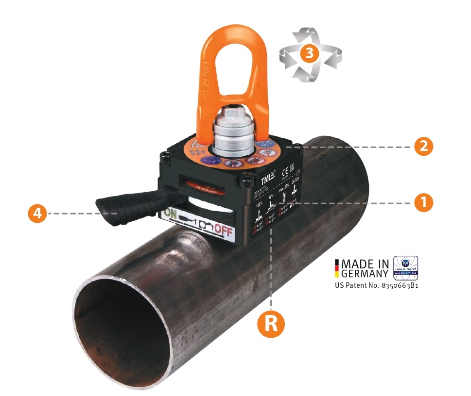 Грузоподъемный магнит TML 90 R