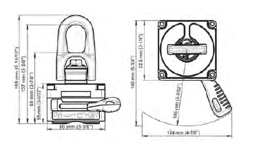 Грузоподъемный магнит TML 90 R