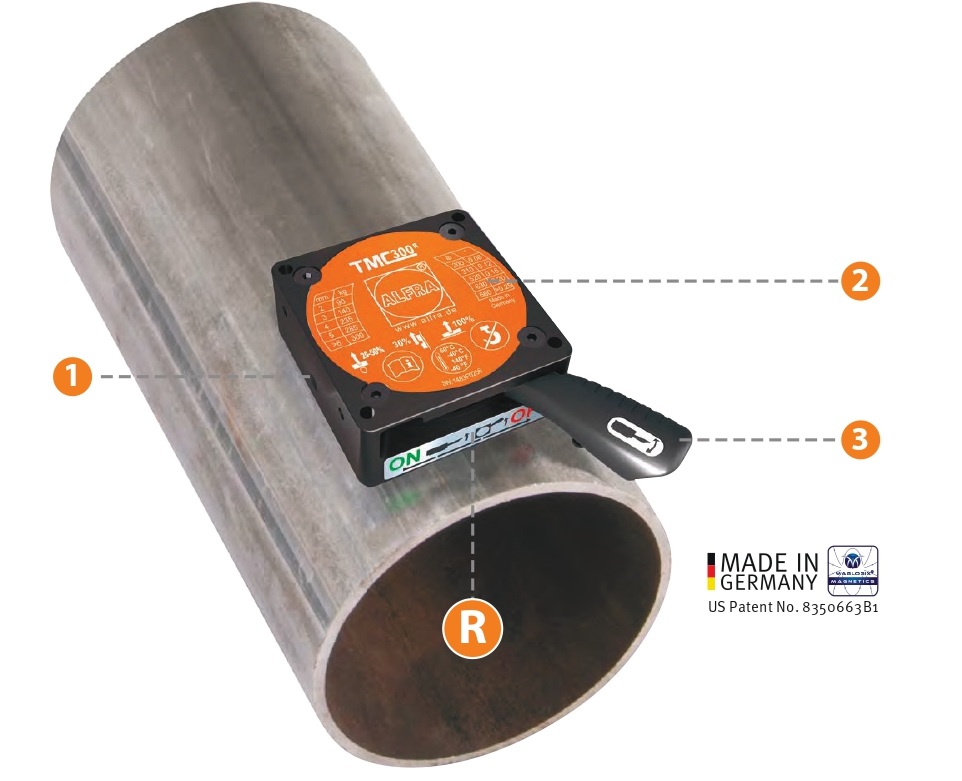 Удерживающий магнит TMC 300R (для труб)